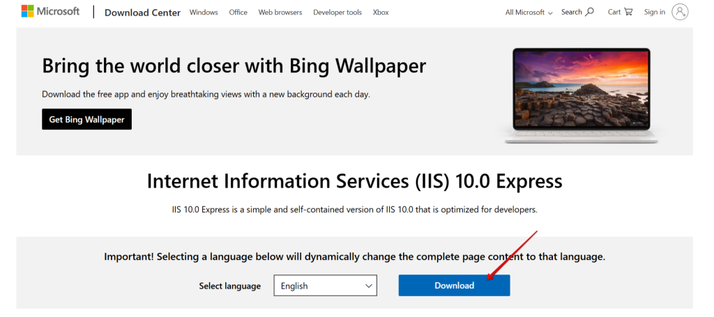Install Internet Information Services (IIS)