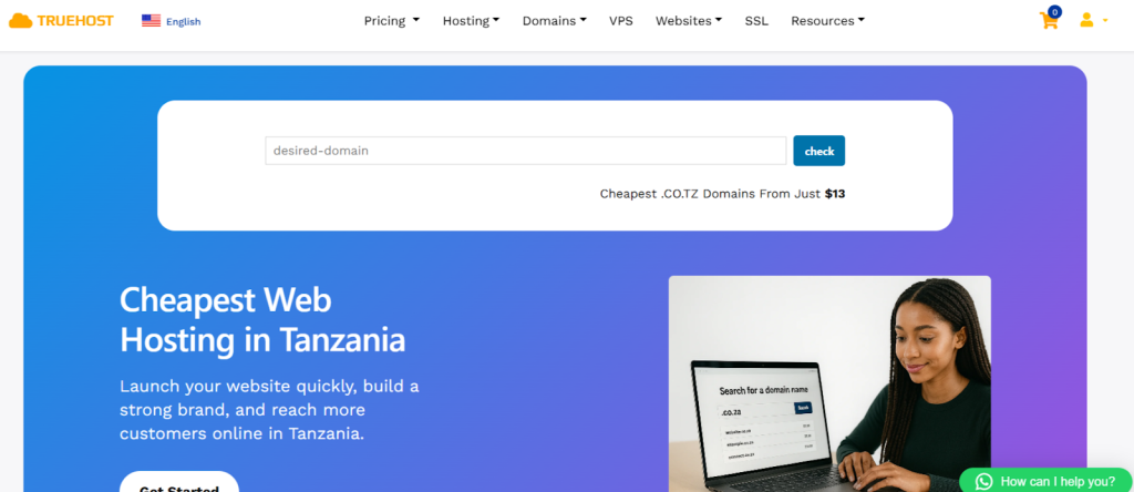 Truehost Domain availability checker tool