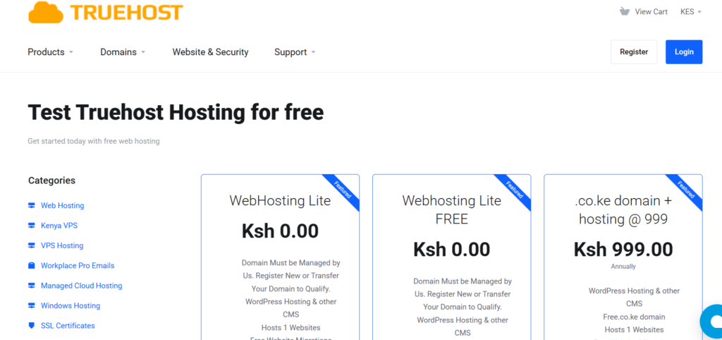 Free web hosting