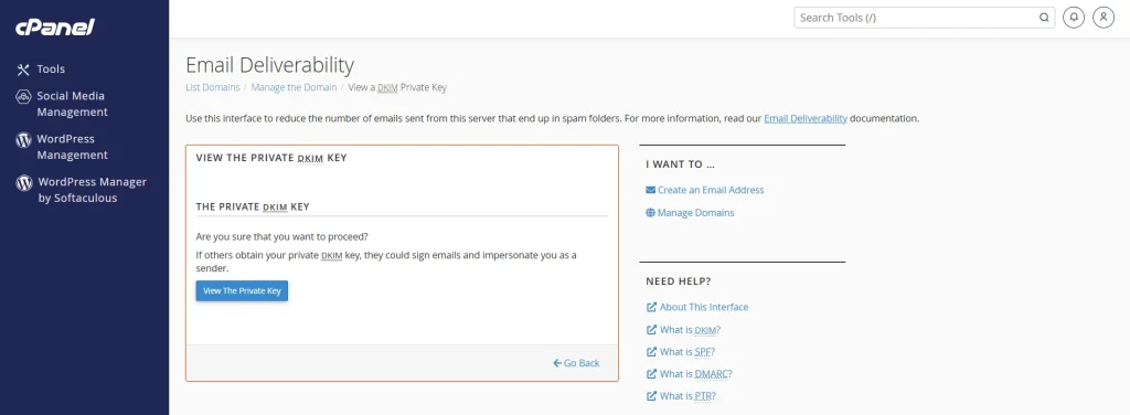 Use this interface to reduce the number of emails sent from this server that end up in spam folders. For more information, read our Email Deliverability documentation.