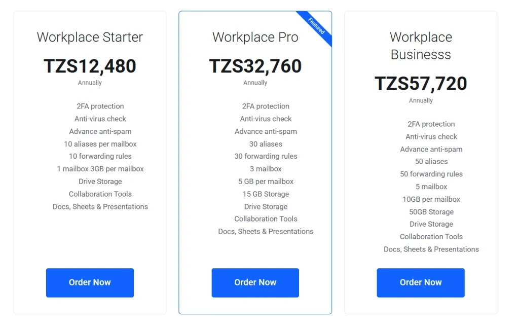 Workplace Businesss Workplace Pro Workplace Starter