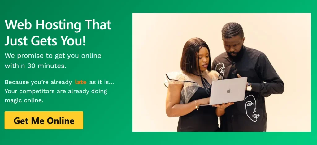 Web Hosting That Just Gets You!
We promise to get you online within 30 minutes.