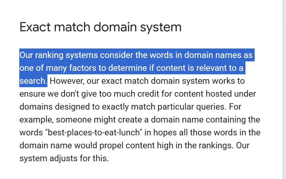exact-match-domain-system