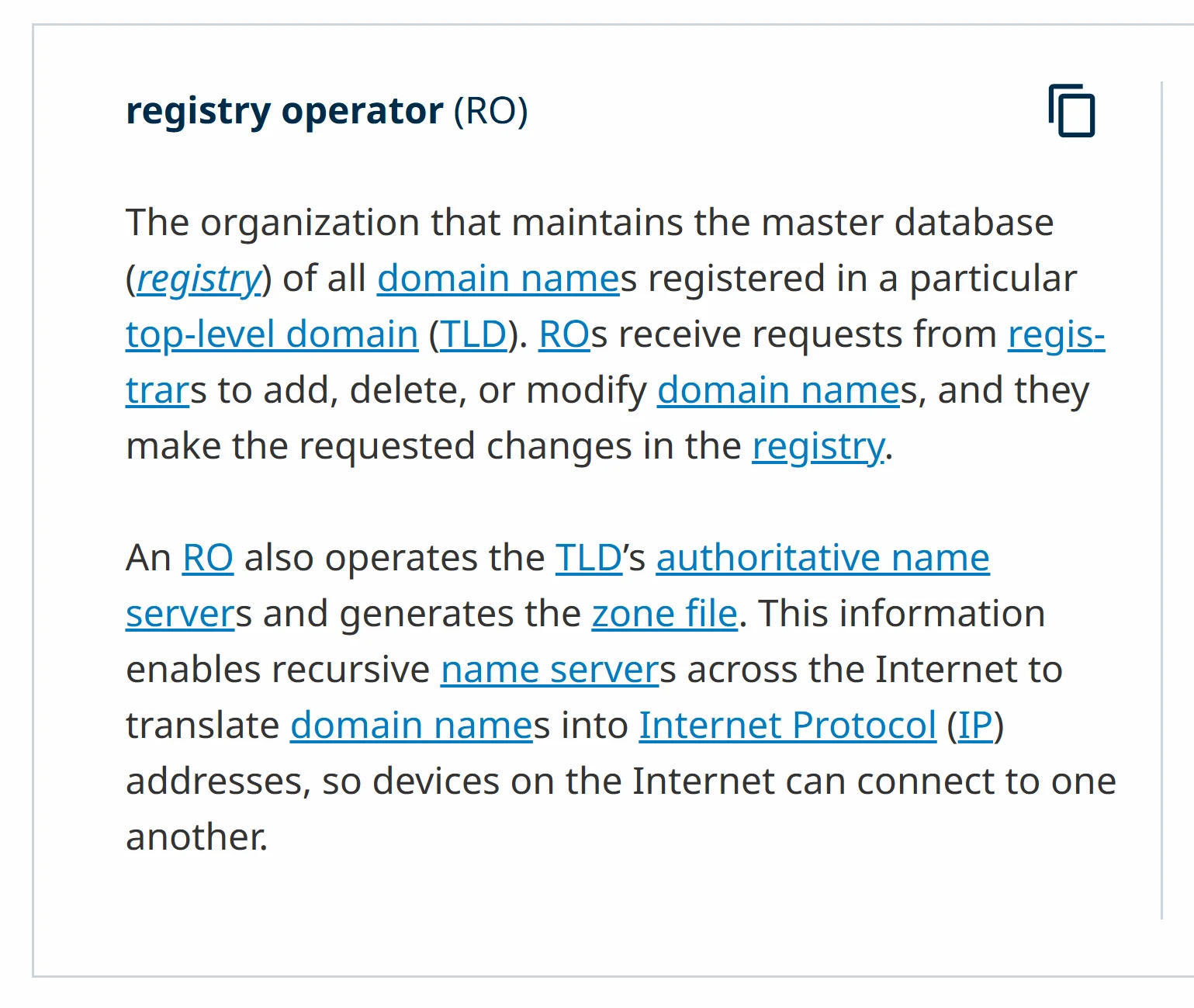 Understanding Registry Operators Definition of a registry operator in domain management